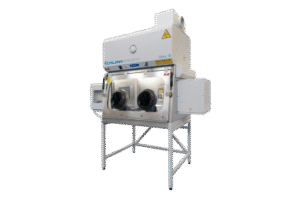 Isolators for work with biohazardous materials