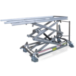Evermed autopsy equipment trolleys for body transport and autopsy tables