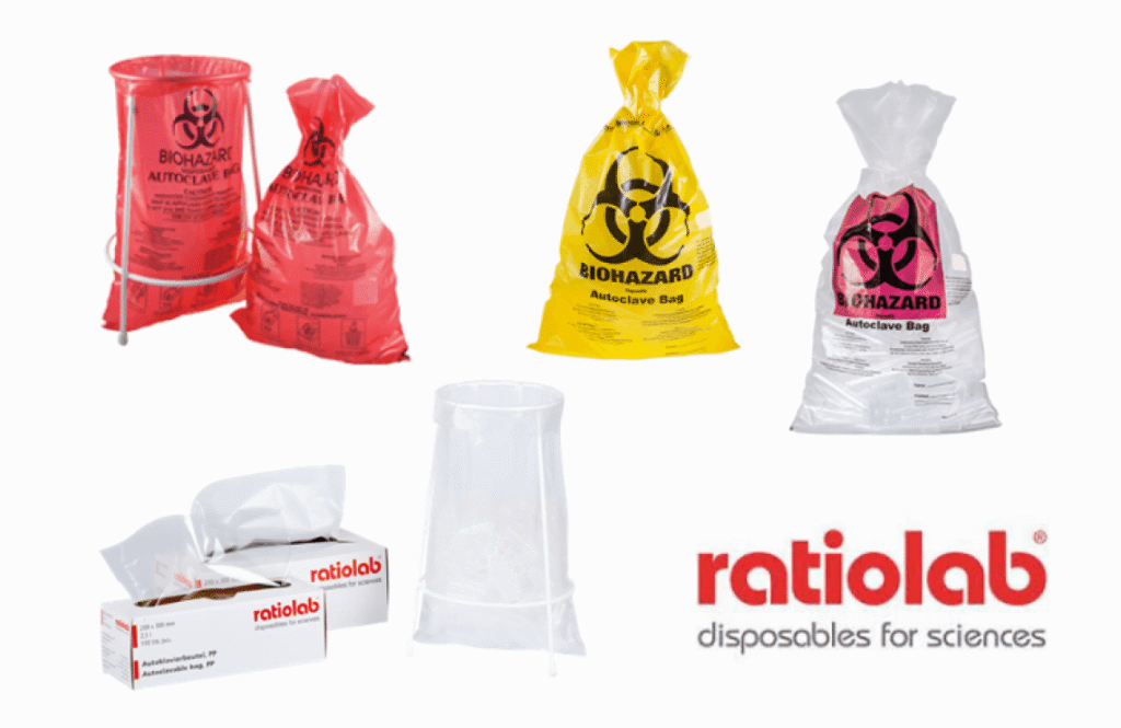 Kokybiški RATIOLAB autoklavuojami maišai laboratorijos reikmėms